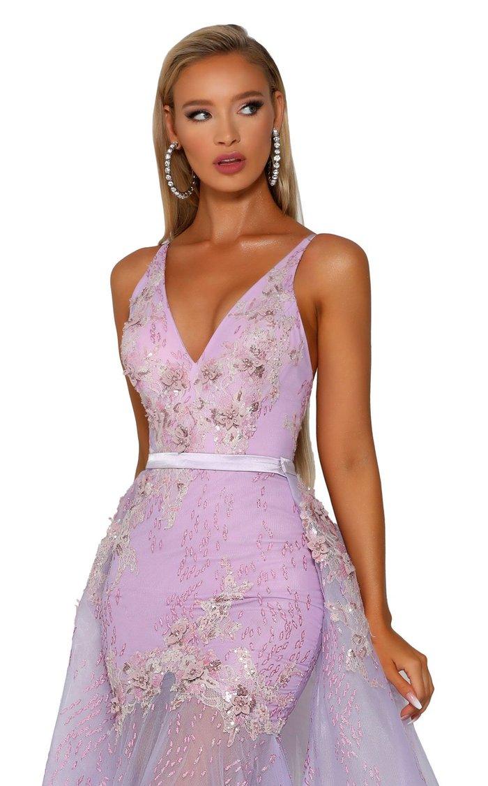 Portia and Scarlett Long Formal Prom Dress 6016S - The Dress Outlet