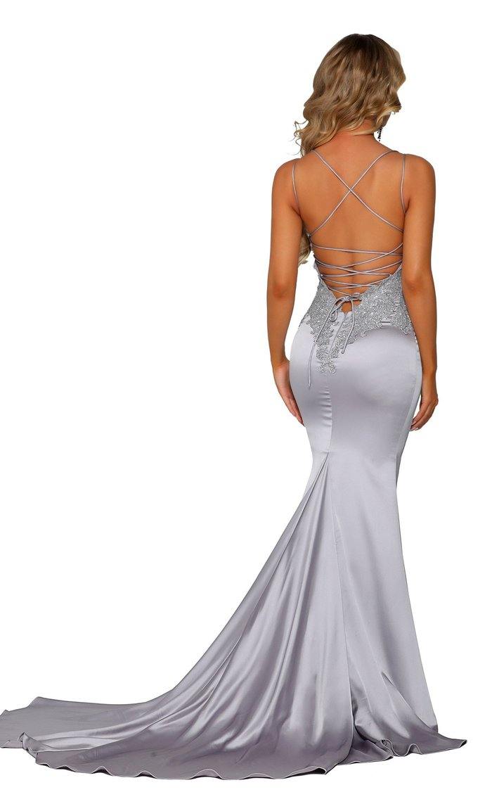Portia And Scarlett Long Fitted Prom Dress PS6300 - The Dress Outlet