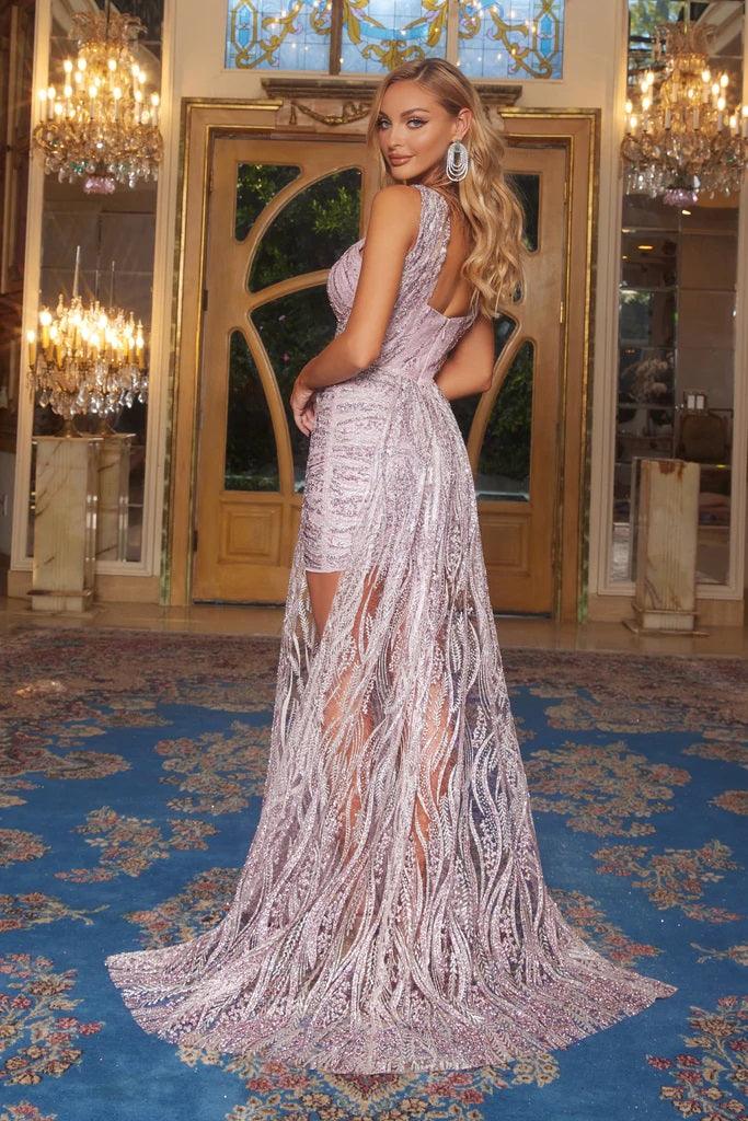 Portia and Scarlett Long Halter Prom Dress 22040 - The Dress Outlet