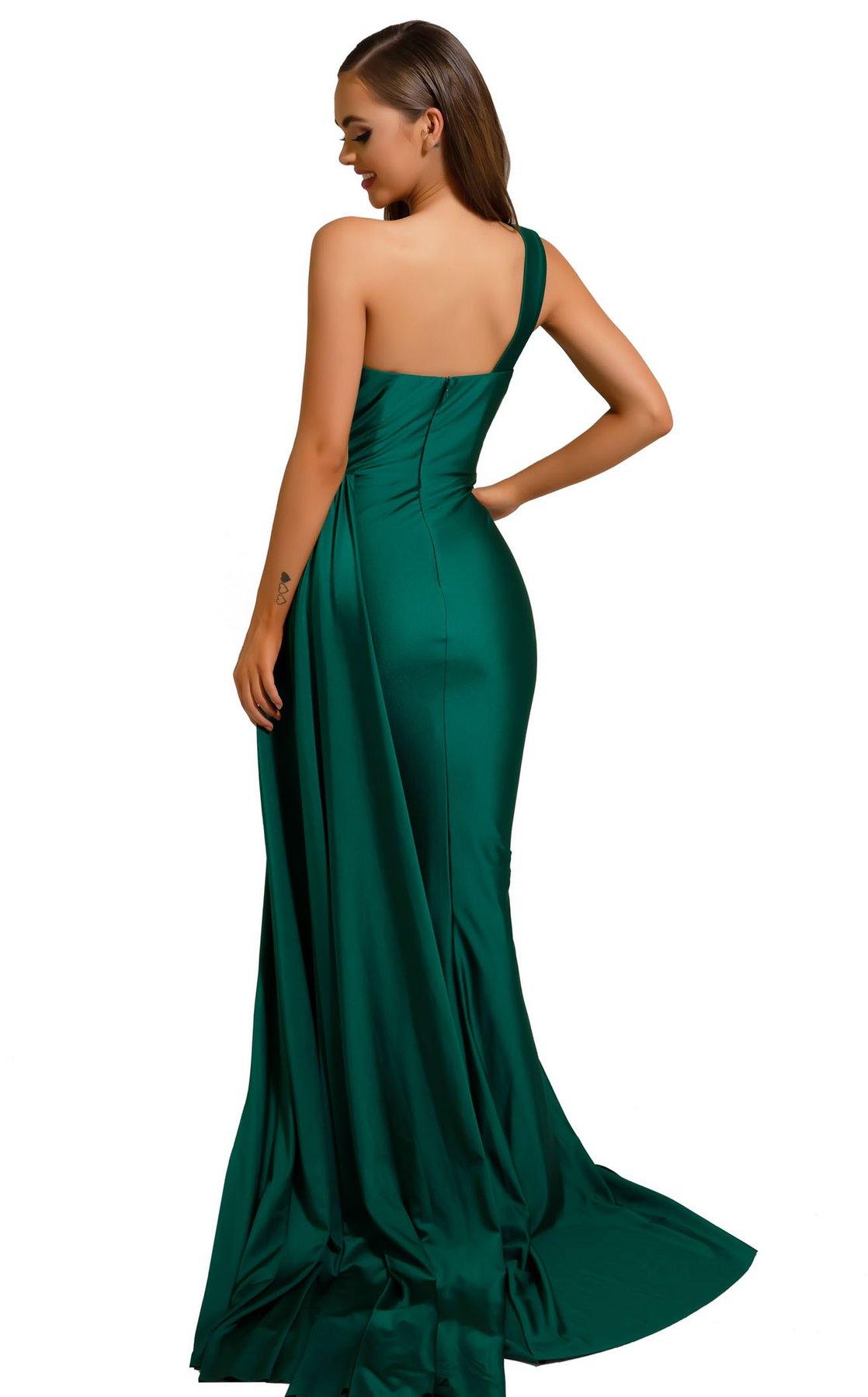 Portia and Scarlett  Long Single Shoulder Prom Dress PS6321 - The Dress Outlet