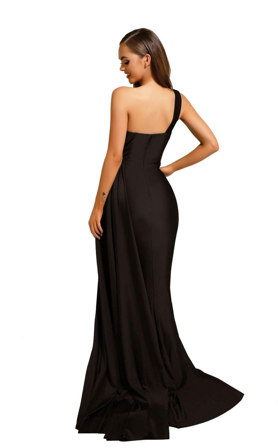 Portia and Scarlett  Long Single Shoulder Prom Dress PS6321 - The Dress Outlet