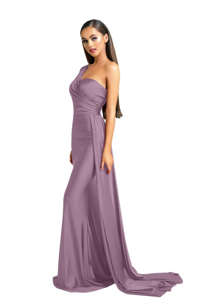 Portia and Scarlett  Long Single Shoulder Prom Dress PS6321 - The Dress Outlet