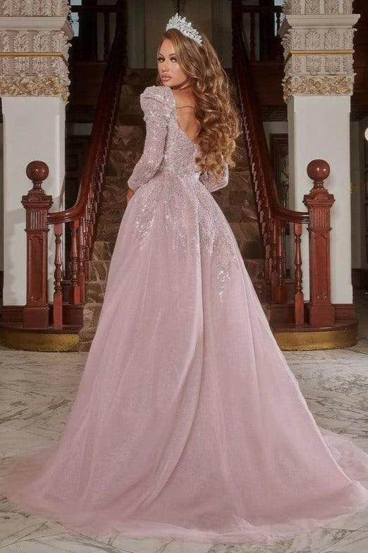 Portia and Scarlett Long Sleeve Evening Gown 22906 - The Dress Outlet