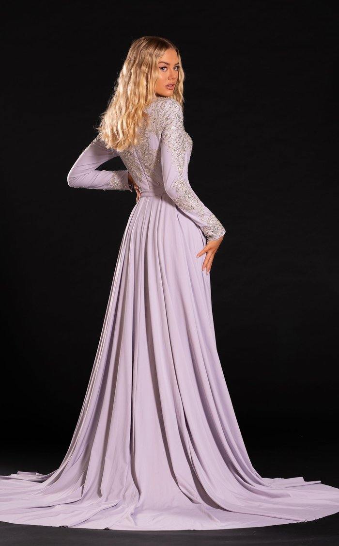 Portia and Scarlett Long Sleeve Prom Dress PS21241 - The Dress Outlet