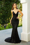 Portia And Scarlett Prom Long Fitted Dress GLISTEN GOWN - The Dress Outlet