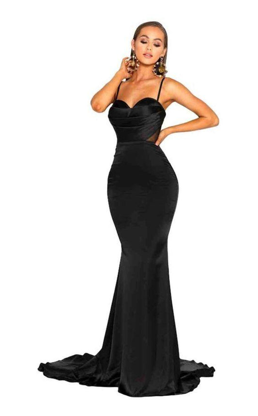Portia and Scarlett Prom Long Halter Dress 1977 - The Dress Outlet