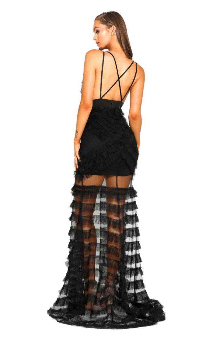 Portia and Scarlett Sleeveless Long Gown 1973 - The Dress Outlet