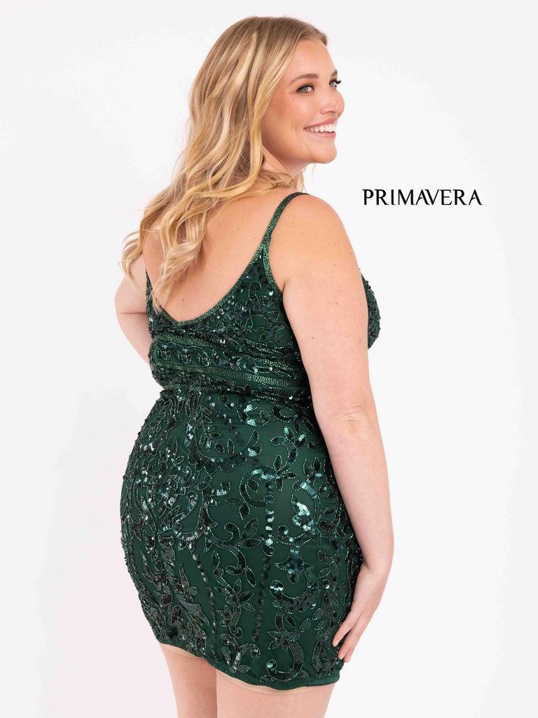 Primavera Couture Short Fitted Plus Size Dress 3882 - The Dress Outlet