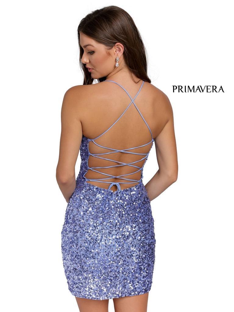 Primavera Couture Short Fitted Prom Dress 3351 - The Dress Outlet