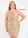 Primavera Couture Short Sequins Plus Size Dress 3883 - The Dress Outlet