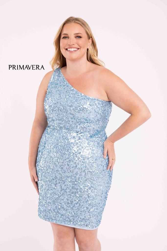 Primavera Couture Short Sequins Plus Size Dress 3883 - The Dress Outlet