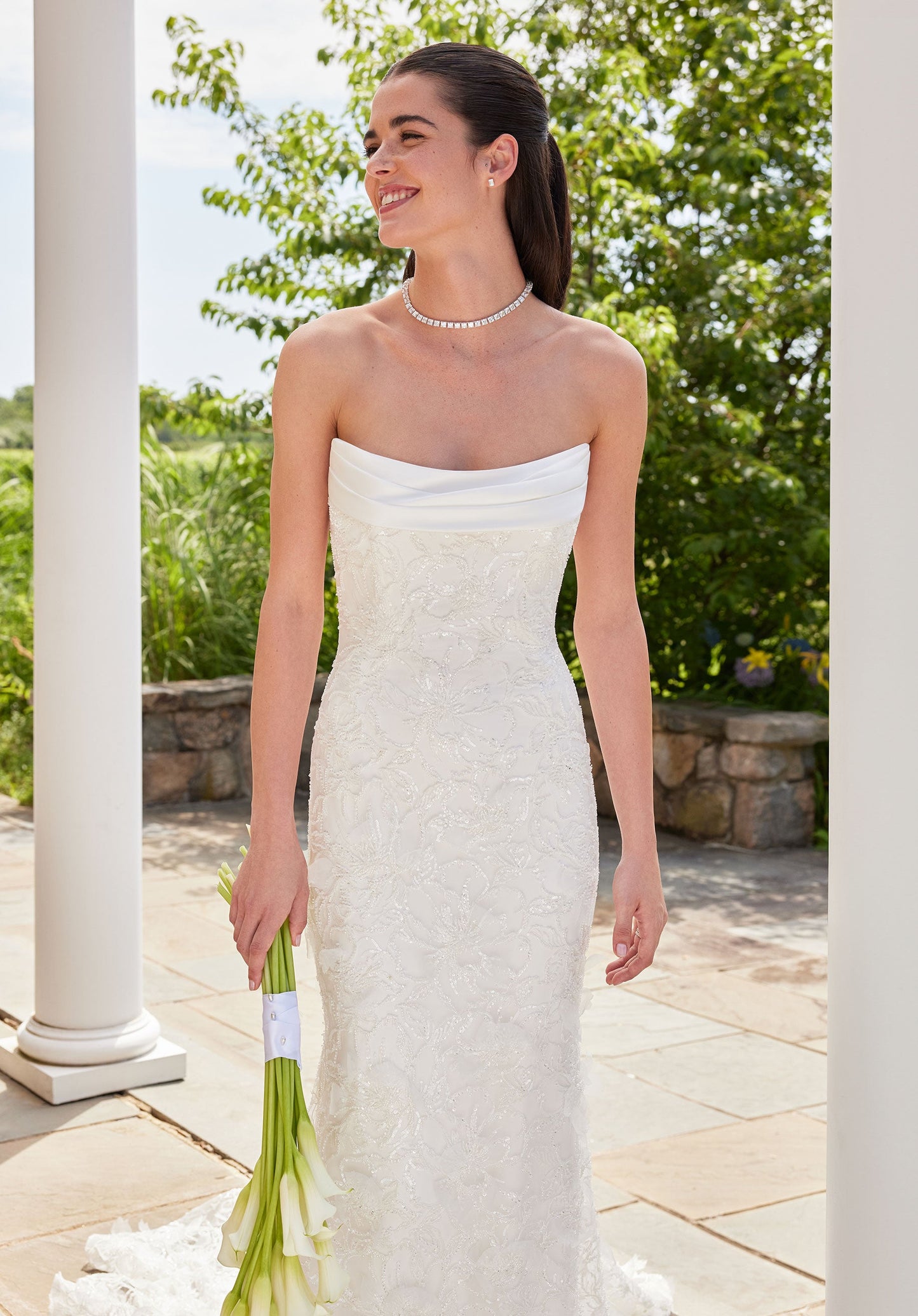 Wedding Dresses Long Fitted Wedding Dress Ivory/Sand