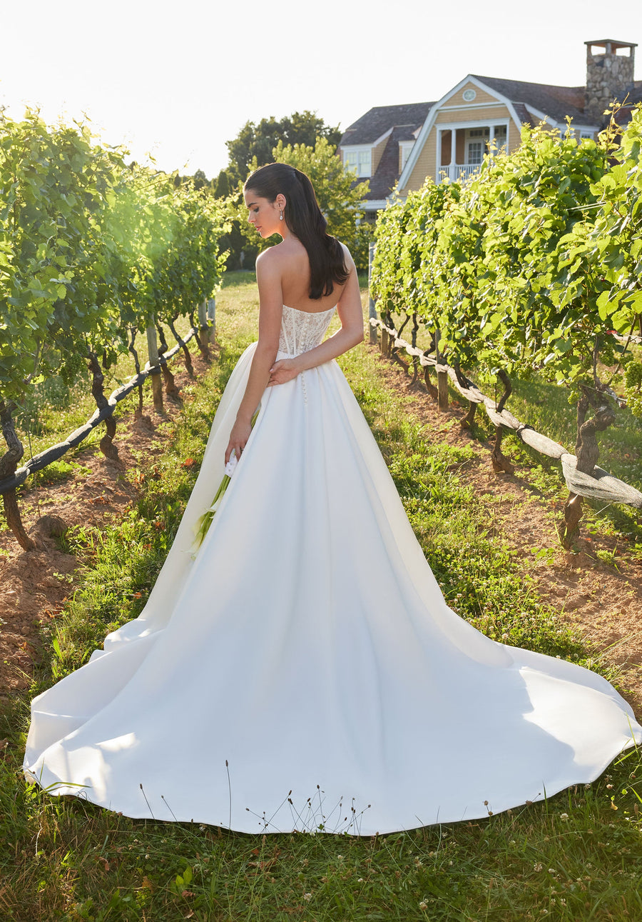 Wedding Dresses Long Ball Gown Corset Wedding Dress Ivory/Honey