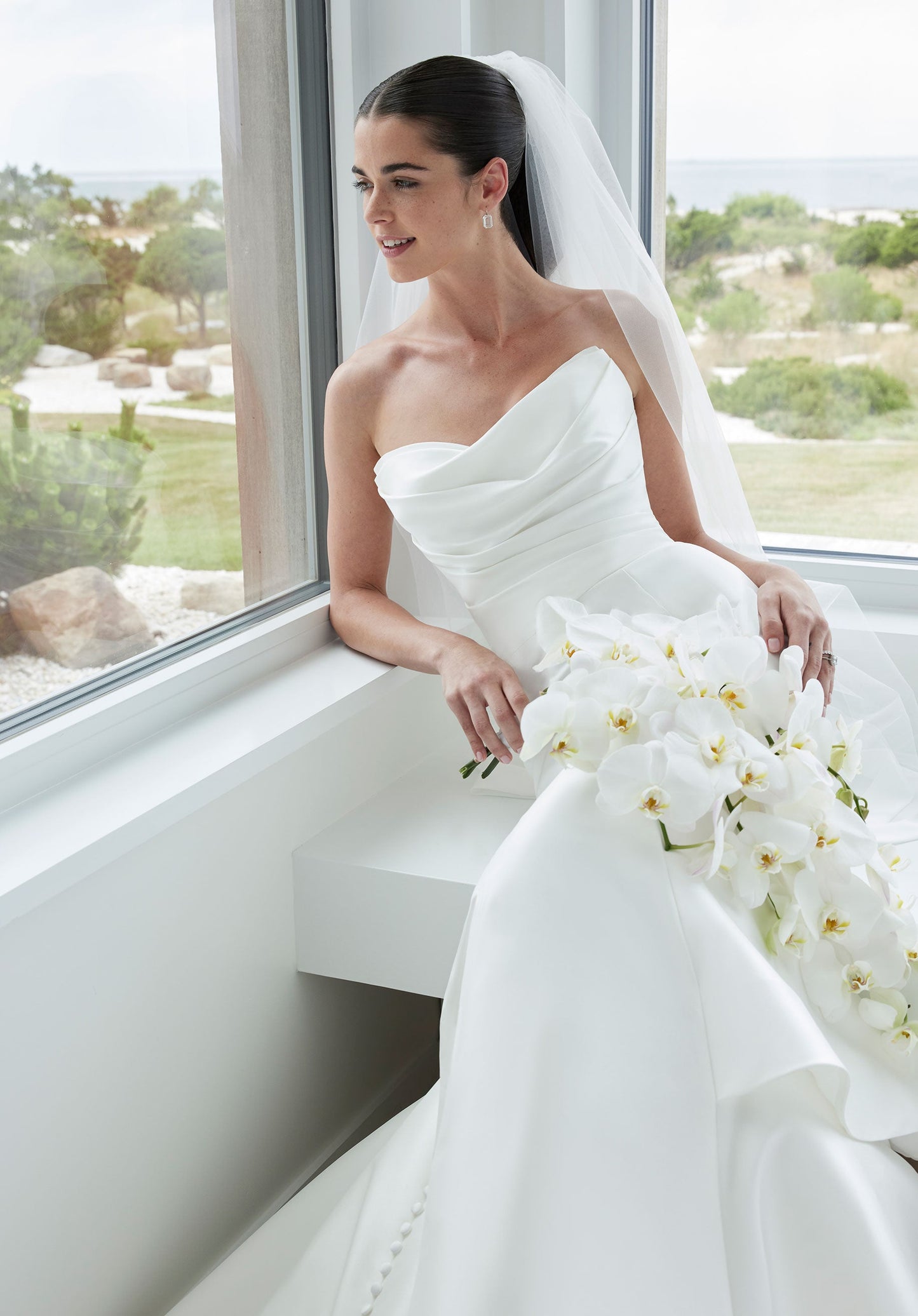 Wedding Dresses Long Mermaid Tired Wedding Dress Ivory