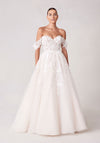 Wedding Dresses Long Ball Gown Lace Applique Wedding Dress Ivory/Champagne/Honey