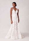 Wedding Dresses Long Beaded Lace Wedding Dress Ivory/Cappucino/Honey