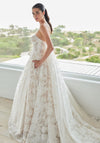 Wedding Dresses Long Corset Ball Gown Wedding Dress Ivory/Moscato