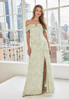 Formal Dresses Long Formal Beaded Evening Dress Celadon