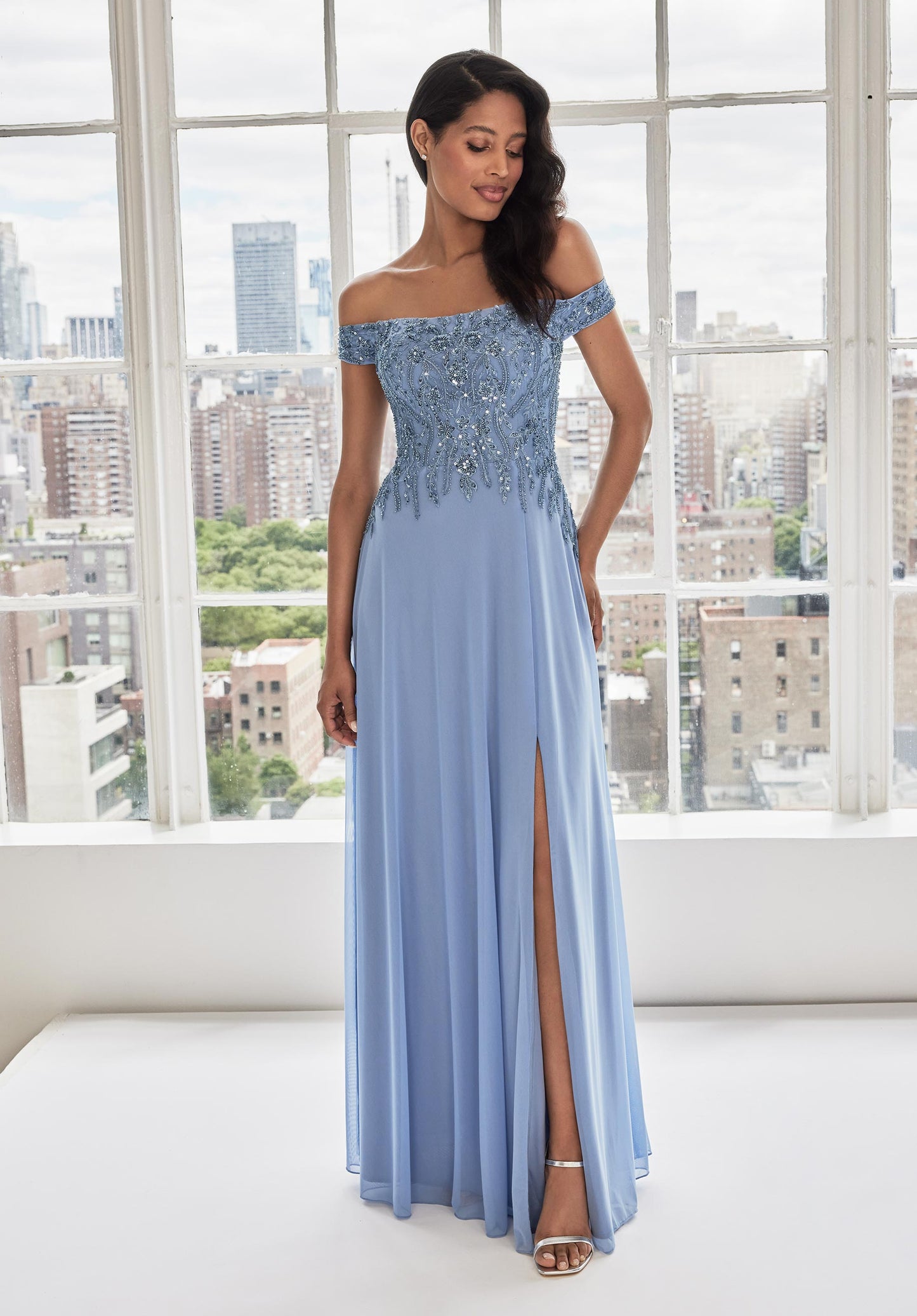 Formal Dresses Long Formal Beaded Evevening Dress Periwinkle