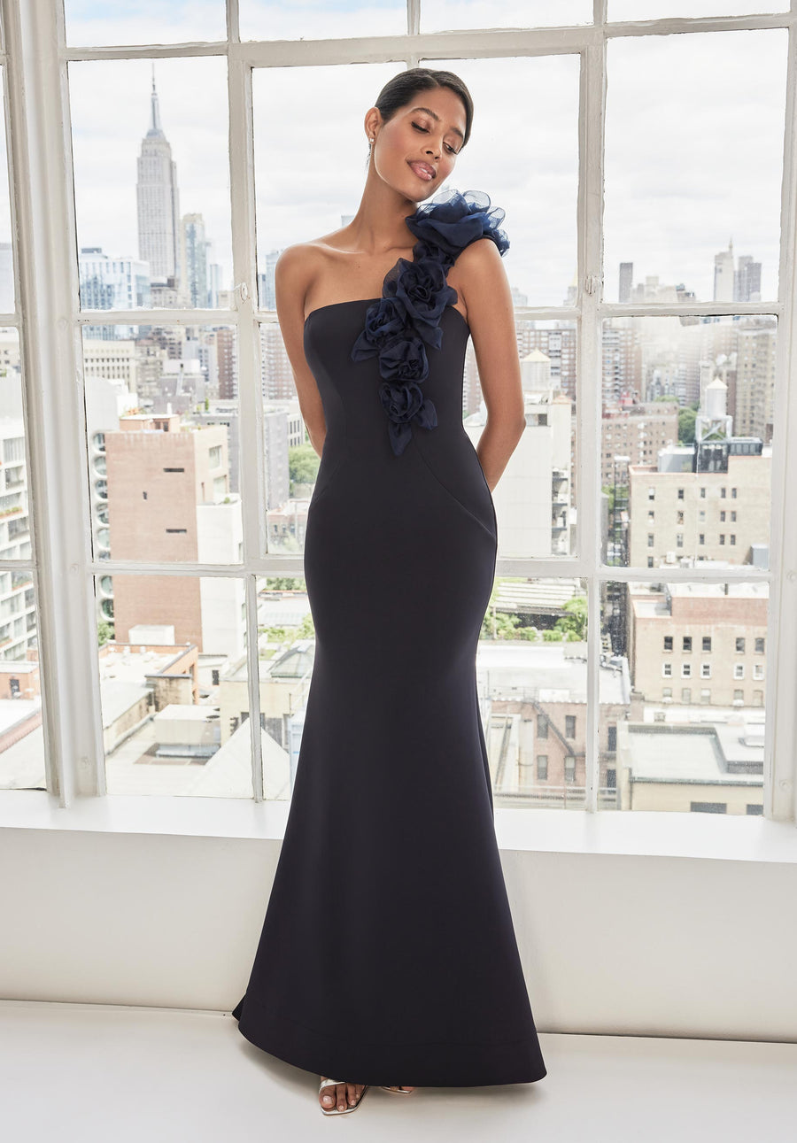 Prom Dresses Fitted Long Formal Evening Dress Navy