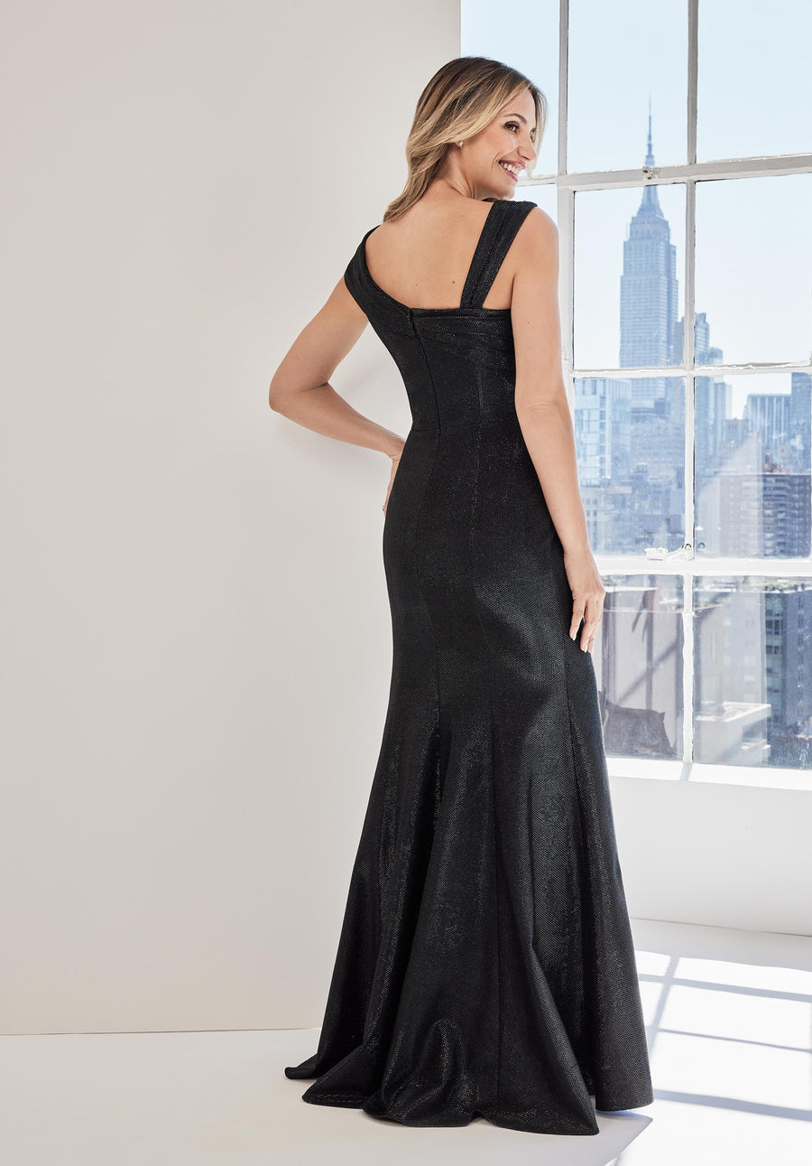 Formal Dresses Long Mermaid Formal Metallic Dress Midnight