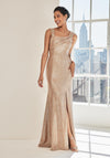 Formal Dresses Long Mermaid Formal Metallic DressRose Gold