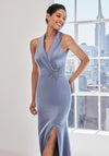 Formal Dresses Long Formal Slit Evening Dress Slate