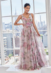 Formal Dresses Long Formal A Line Floral Evening Dress Lilac/Multi
