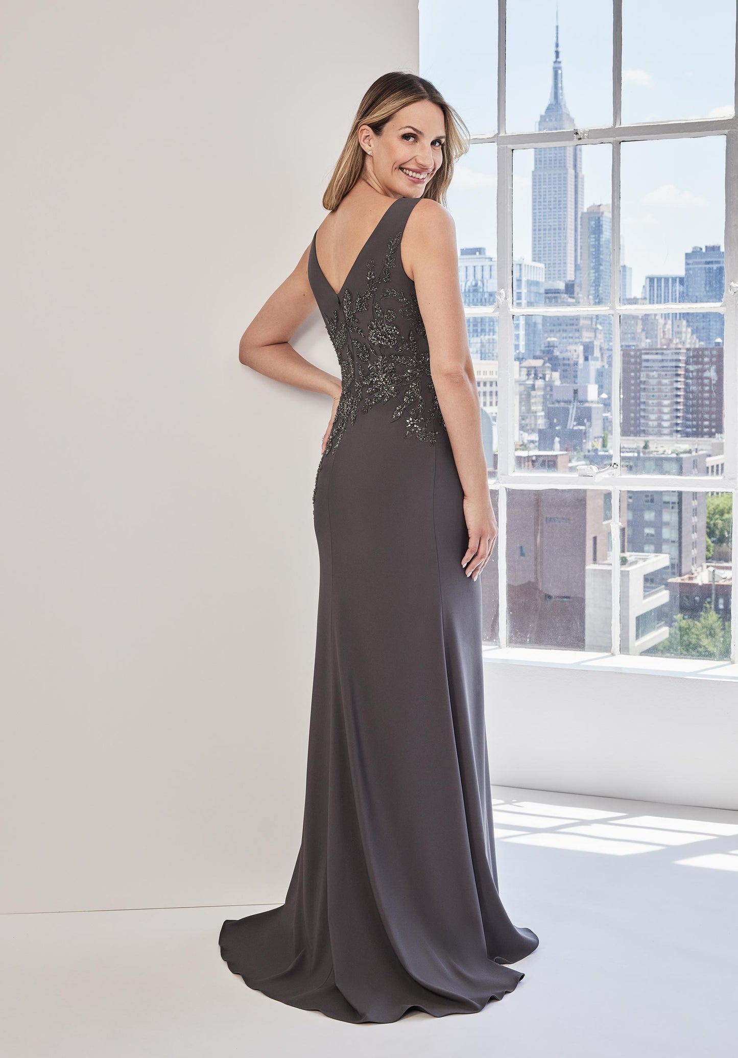 Formal Dresses Long Formal Floral Appliqué Evening Dress Black