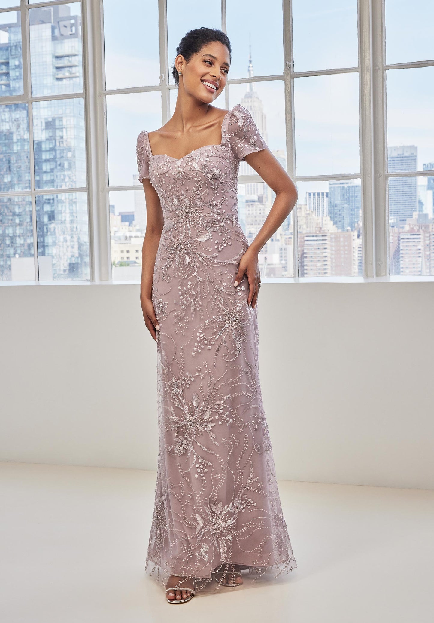Formal Dresses Beaded Long Formal Evening Dress Lilac