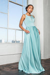 Prom Long Bridesmaid Dress Formal with Pockets - The Dress Outlet Elizabeth K