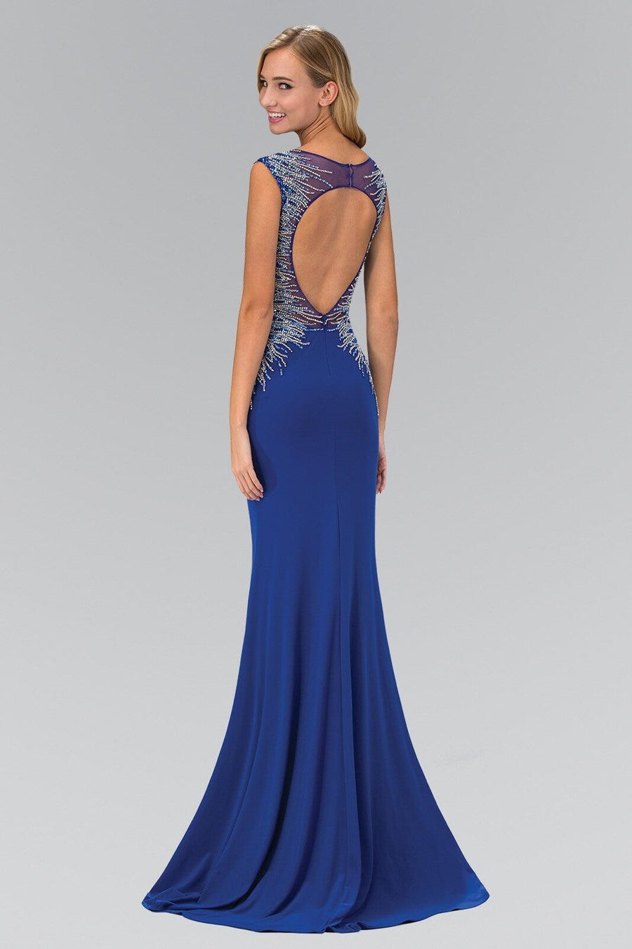 Prom Long Fitted Dress Evening Formal Gown - The Dress Outlet Elizabeth K