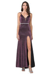Prom Long Formal Fitted Sheath Glitter Dress - The Dress Outlet