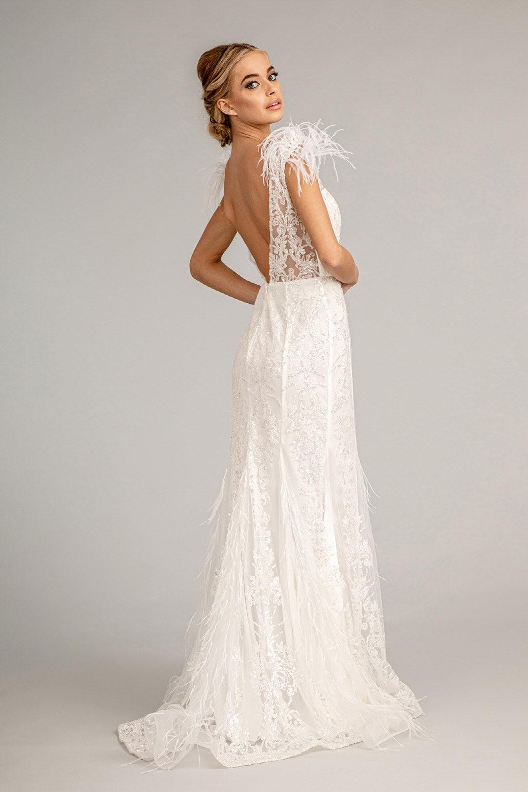 Prom Long Formal Glitter Mesh Mermaid Dress - The Dress Outlet