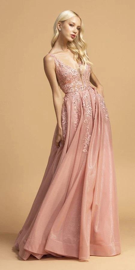 Prom Long Sleeveless Formal Dress - The Dress Outlet