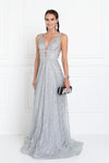 Prom Long Sleeveless Formal Evening Gown - The Dress Outlet Elizabeth K
