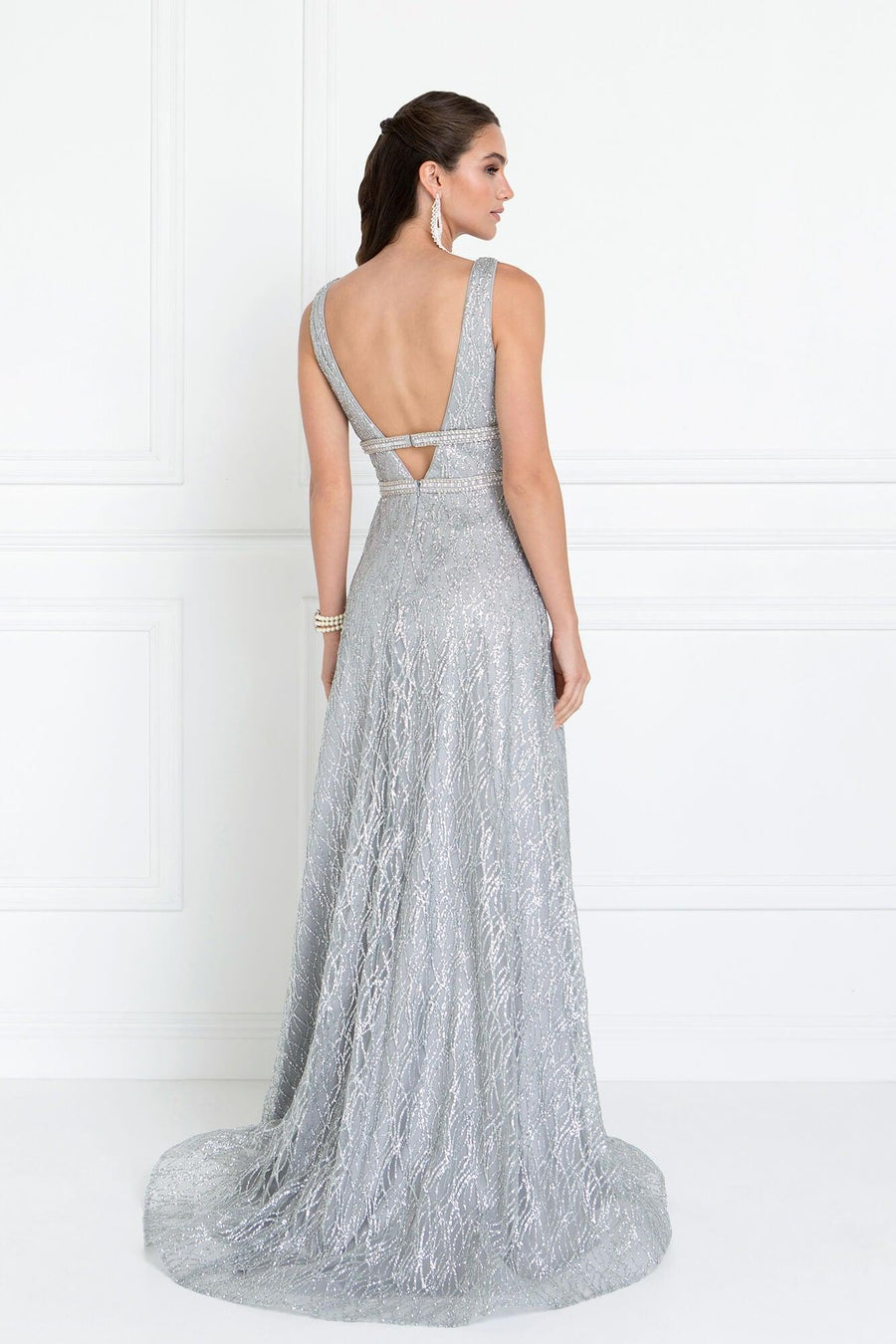 Prom Long Sleeveless Formal Evening Gown - The Dress Outlet Elizabeth K