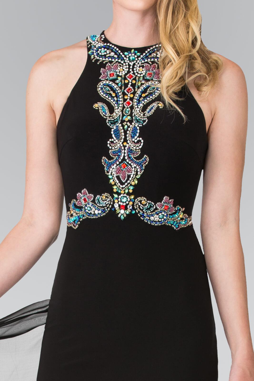 Prom Long Train Chiffon Evening Dress - The Dress Outlet Elizabeth K