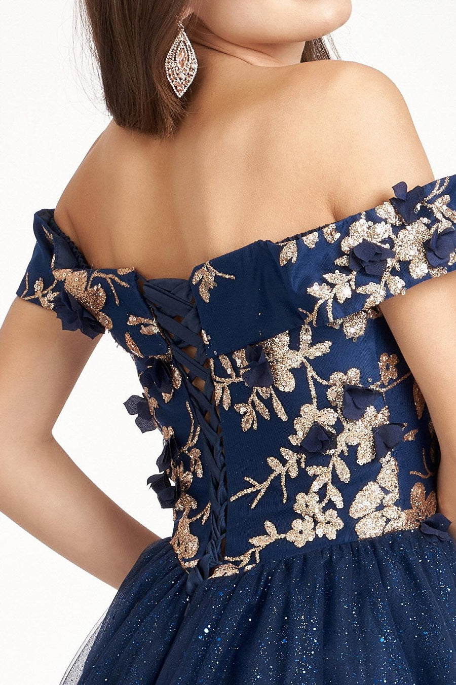 Prom Short Off Shoulder Homecoming Cocktail Dress - The Dress Outlet