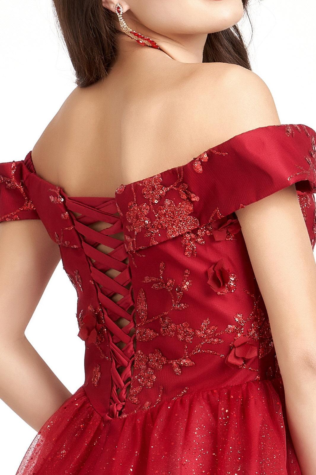 Prom Short Off Shoulder Homecoming Cocktail Dress - The Dress Outlet