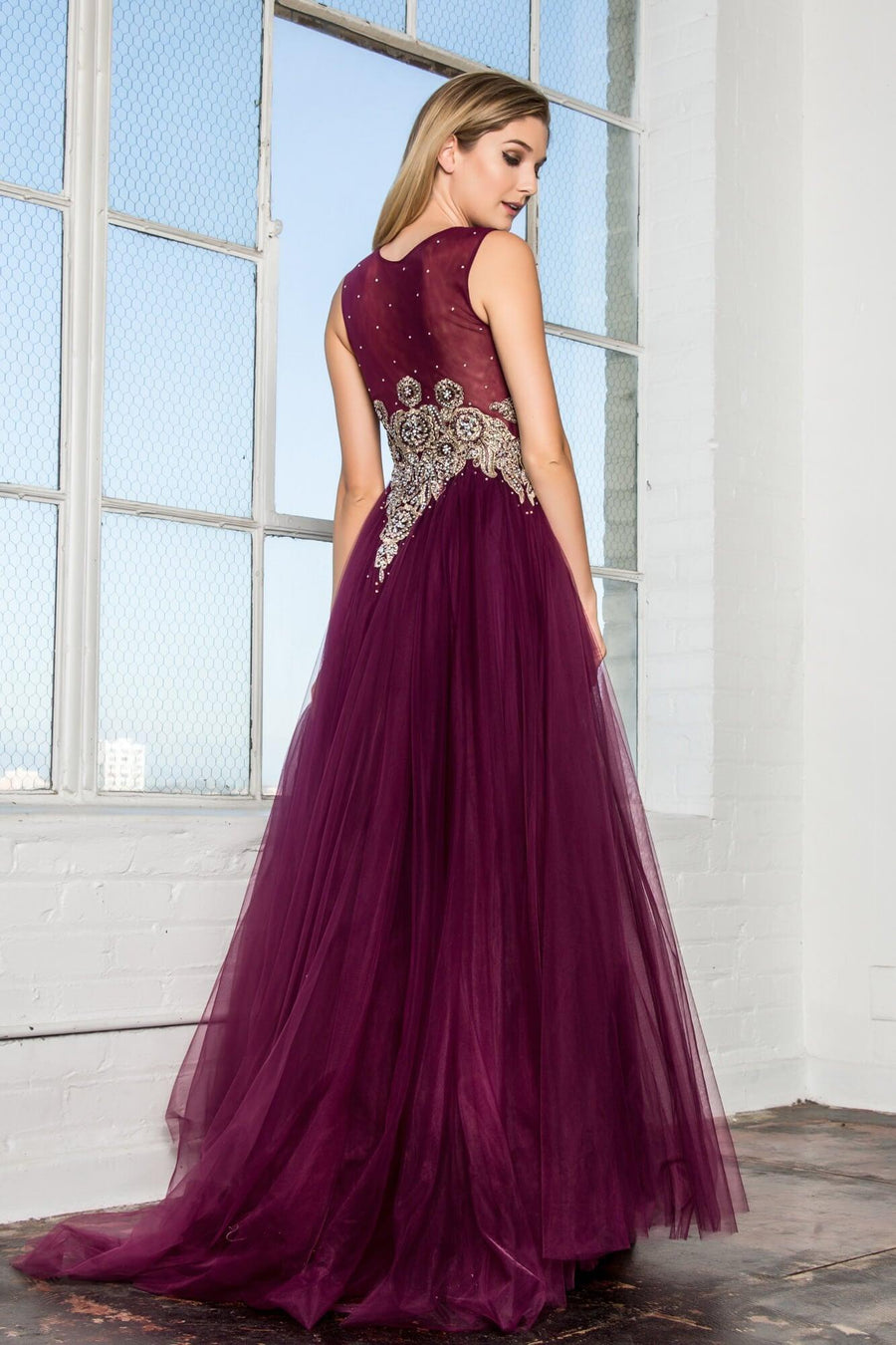 Prom Sleeveless Dress Formal Gown - The Dress Outlet Elizabeth K