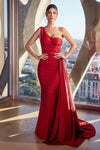 Prom Dresses Long Fitted Formal Evening Gown Burgundy