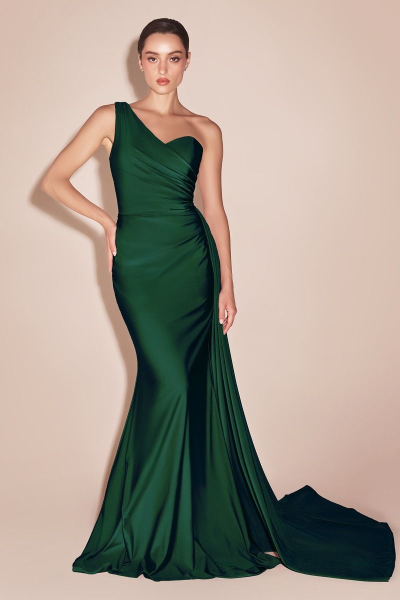 Prom Dresses Long Fitted Formal Evening Gown Hunter Green