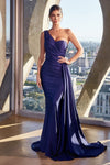 Prom Dresses Long Fitted Formal Evening Gown Navy