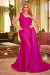 Plus Size Dresses Plus Size Fitted Long Formal Dress Magenta