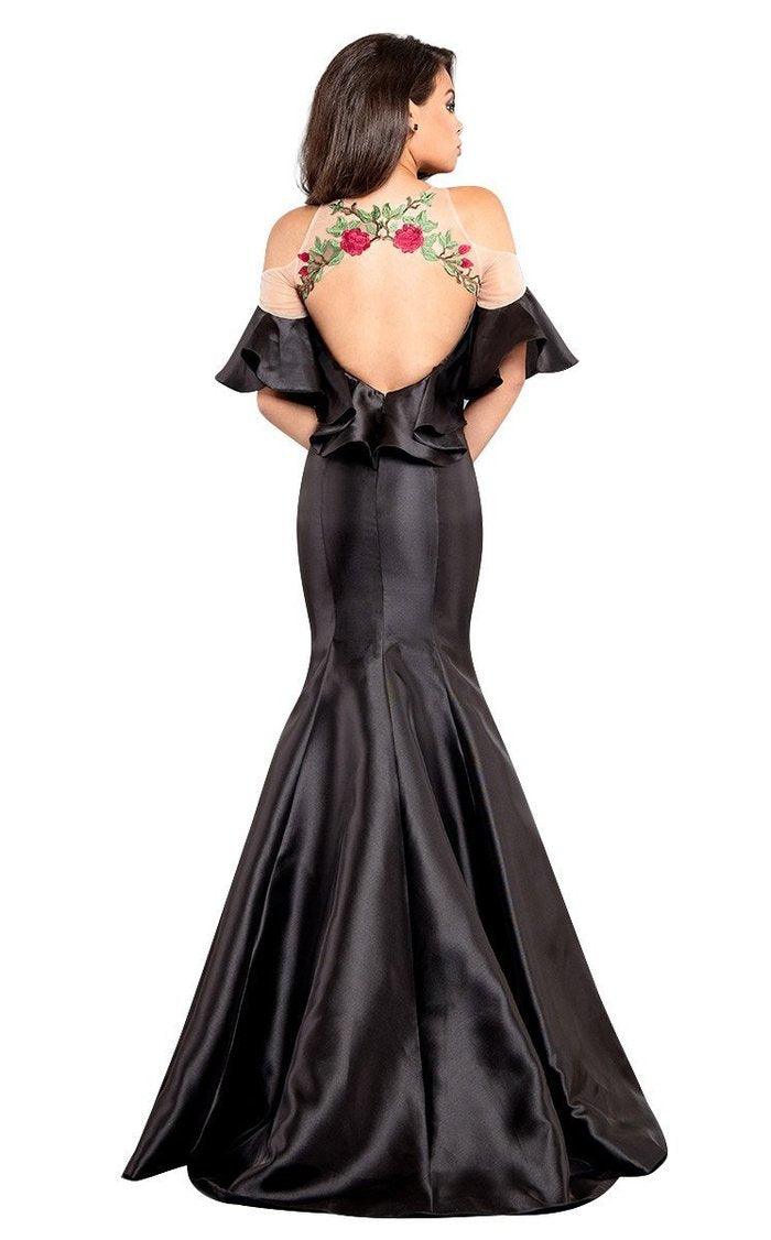 Rachel Allan Long Formal Ruffled Mermaid Dress 8301 - The Dress Outlet