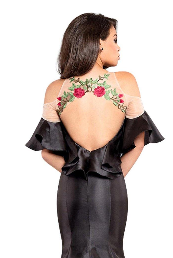 Rachel Allan Long Formal Ruffled Mermaid Dress 8301 - The Dress Outlet