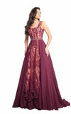 Rachel Allan Long Formal Sleeveless Prom Dress 8352 - The Dress Outlet
