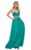 Rachel Allan Long Halter Prom Chiffon Dress 6421 - The Dress Outlet