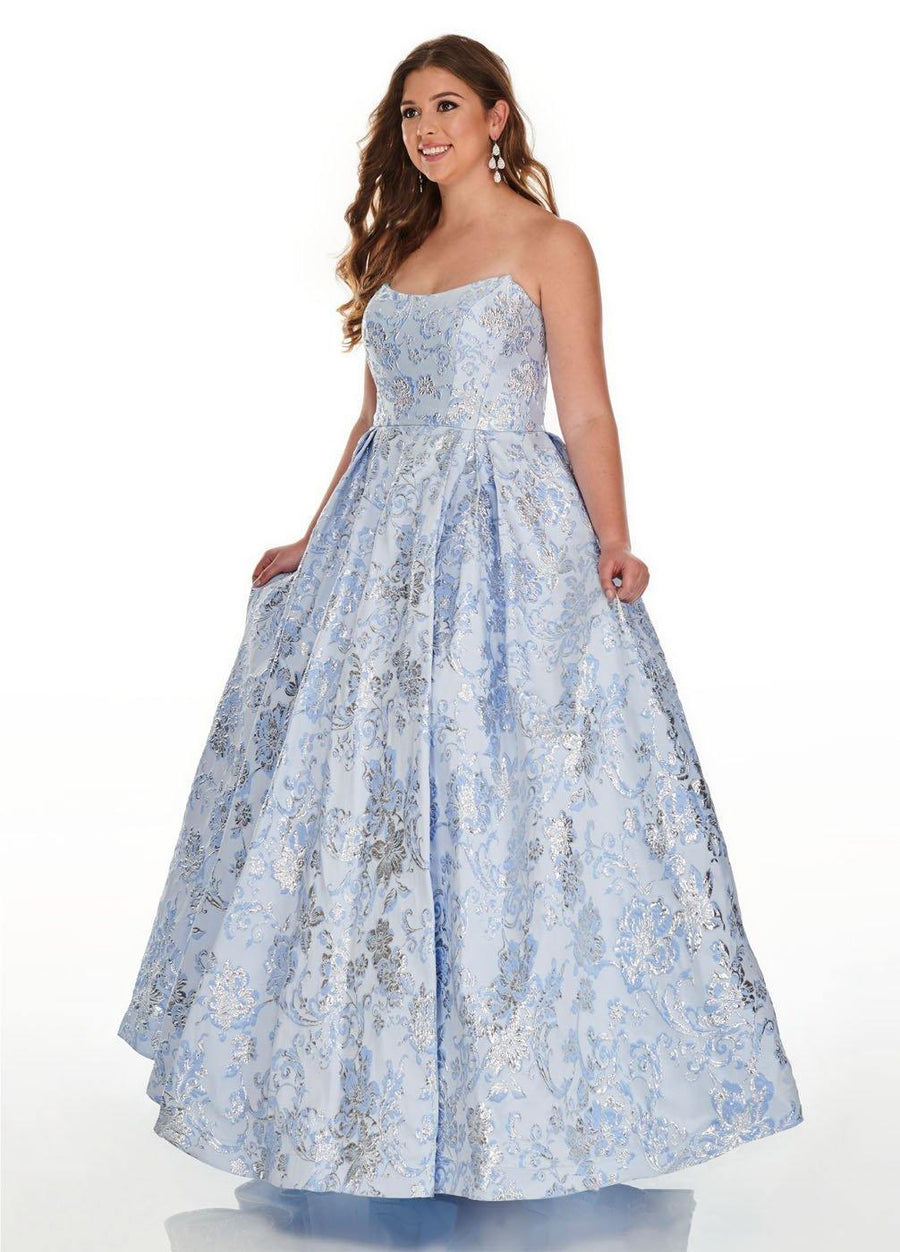 Rachel Allan Long Plus Size Prom Dress - The Dress Outlet